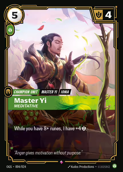 Master Yi Meditative