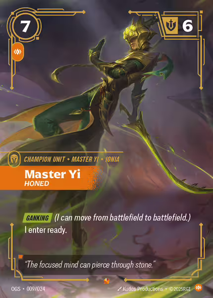 Master Yi Honed